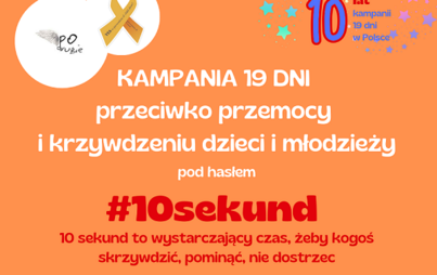 Zdjęcie do Kampania 19 dni przeciwko przemocy o krzywdzeniu dzieci i młodzieży